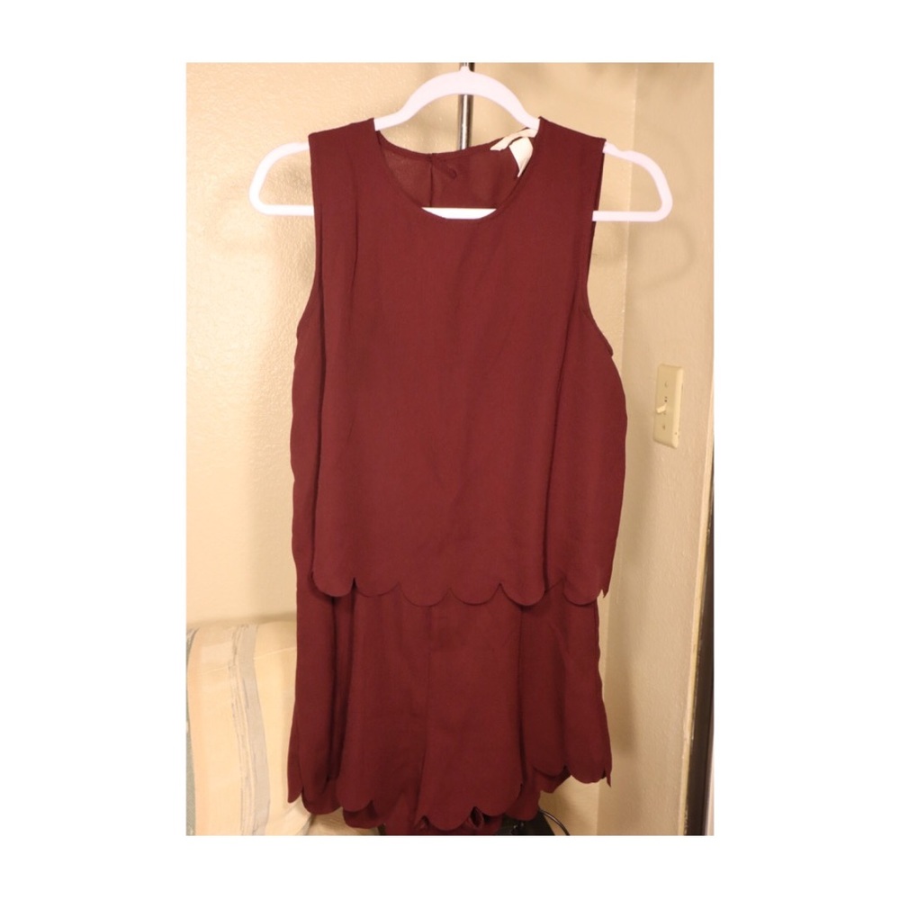 H&M maroon romper
